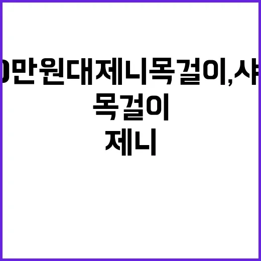 60만 원대 제니 목걸이, 샤넬 아님이라길래 네일 톤까지 같이 봐본 이야기 - 요약