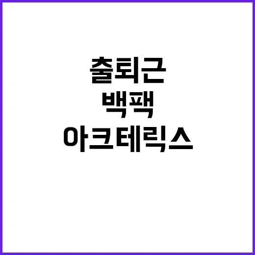 네일리스트가 아크테릭스 백팩 들고 출퇴근해봤더니 손끝보다 어깨가 먼저 알아챘다 - 요약
