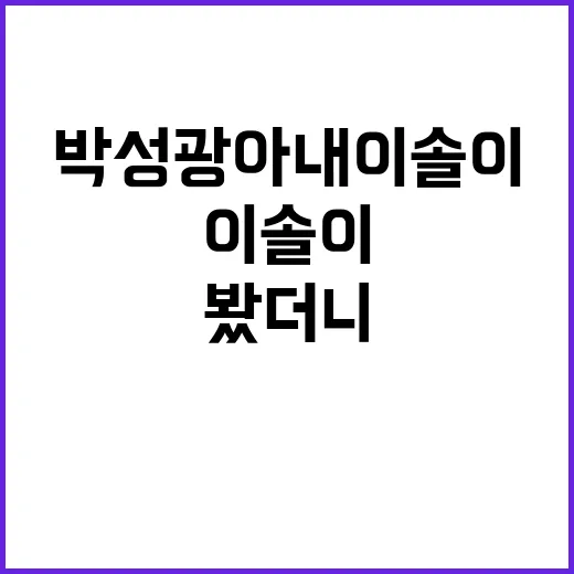 박성광 아내 이솔이 선택 아이템처럼, 오래 봐도 질리지 않는 손끝을 만들어봤더니 - 요약
