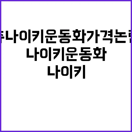츄 나이키 운동화 가격 논란을 보고 손끝 스타일링까지 다시 생각해봤더니 - 요약