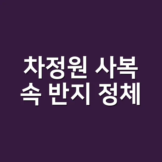 차정원 사복 속 반지 정체, 손끝까지 따라 봤더니 보이는 것들 - 요약
