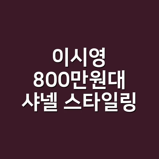 이시영 800만원대 샤넬 스타일링 보고 손끝 컬러까지 상상해본 8년차 네일리스트 후기 - 요약