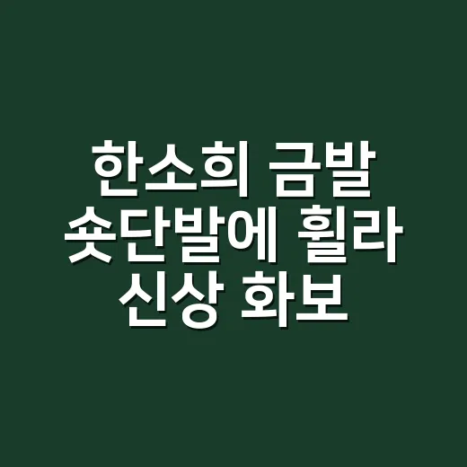 한소희 금발 숏단발에 휠라 신상 화보까지 보고 손끝 컬러 바꿔본 이야기 - 요약