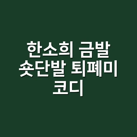 한소희 금발 숏단발 퇴폐미 코디, 손끝까지 맞춰봤더니 분위기가 달라졌다 - 요약