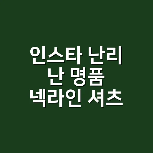 인스타 난리 난 명품 넥라인 셔츠, 손끝까지 맞춰 입어봤더니 달라진 분위기 - 요약