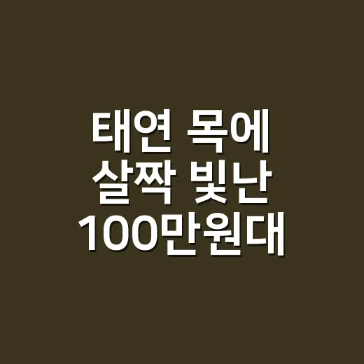 태연 목에 살짝 빛난 100만원대 까르띠에, 손끝까지 같이 본 8년차 네일리스트 후기 - 요약