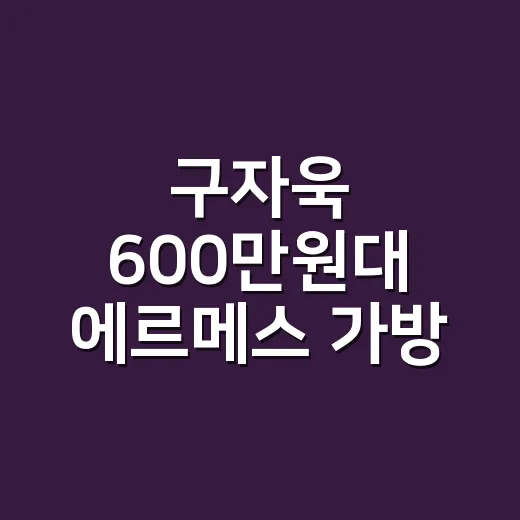 구자욱 600만원대 에르메스 가방 얘기하다가 손끝 취향까지 보인 순간 - 요약