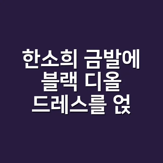 한소희 금발에 블랙…