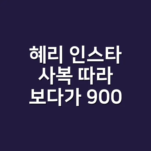 혜리 인스타 사복 따라 보다가 900만 원대 가방보다 손끝이 먼저 보였던 날 - 요약