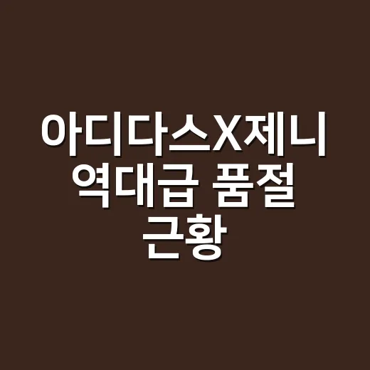아디다스X제니 역대급 품절 근황, 샵에서 손님들이 먼저 꺼낸 이야기 - 요약