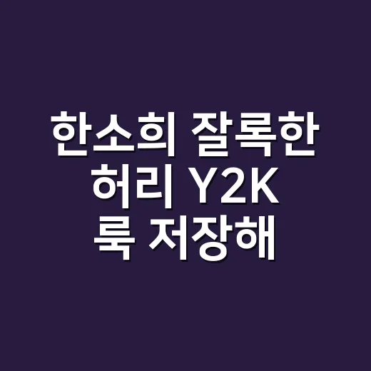 한소희 잘록한 허리 Y2K 룩 저장해 온 손님에게 제가 권한 네일 이야기 - 요약