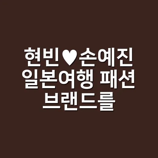 현빈♥손예진 일본여행 패션 브랜드를 네일리스트 눈으로 따라가 봤더니 - 요약