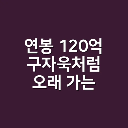 연봉 120억 구자욱처럼 오래 가는 관리, 에르메스 가방 들 때 손끝까지 직접 챙겨본 이야기 - 요약