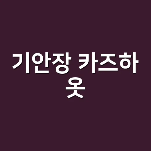 기안장 카즈하 옷, 손님들이 캡처해 와서 같이 맞춰본 이야기 - 요약