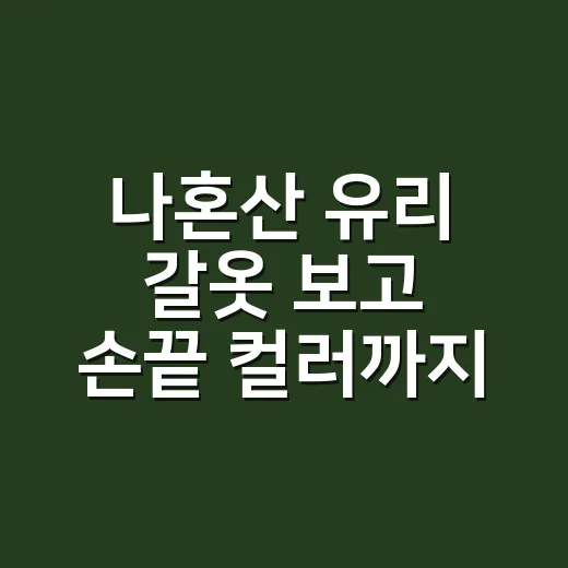 나혼산 유리 갈옷 보고 손끝 컬러까지 바꿔본 네일리스트의 진짜 이야기 - 요약