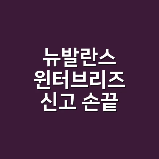 뉴발란스 윈터브리즈 신고 손끝 컬러까지 맞춰본 날의 진짜 이야기 - 요약