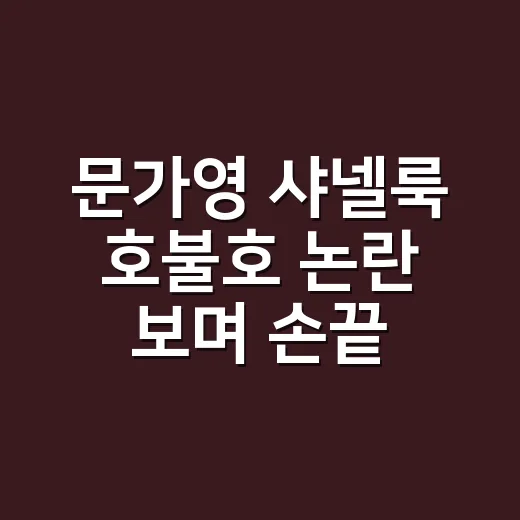 문가영 샤넬룩 호불호 논란 보며 손끝 컬러까지 다시 맞춰본 이야기 - 요약