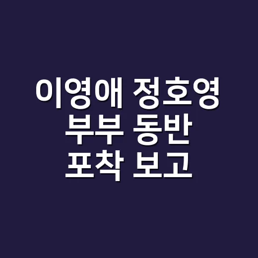이영애 정호영 부부 동반 포착 보고 떠올린 네일 - 요약