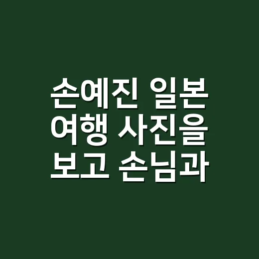 손예진 일본 여행 사진을 보고 손님과 네일을 골랐다 - 요약