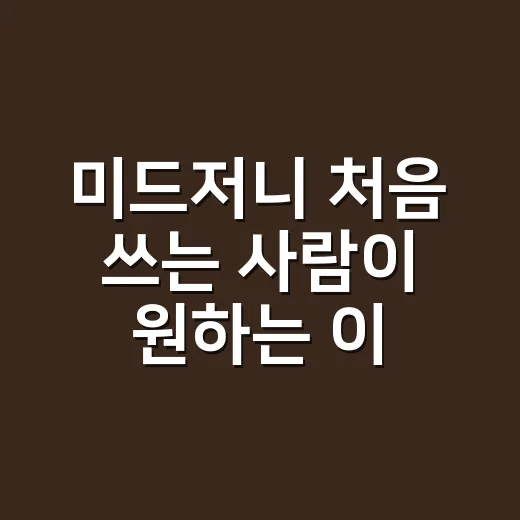 미드저니 처음 쓰는 사람이 원하는 이미지 뽑는 방법 - 요약
