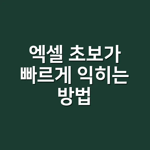 엑셀 초보가 빠르게 익히는 방법, 업무 시간을 줄이는 기본기부터 함수까지 - 요약