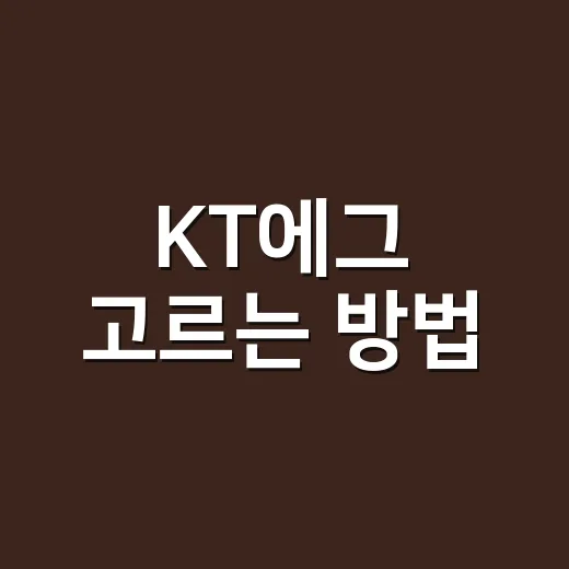 KT에그 고르는 방법, 밖에서 와이파이 쓰려면 이렇게 따져보세요 - 요약
