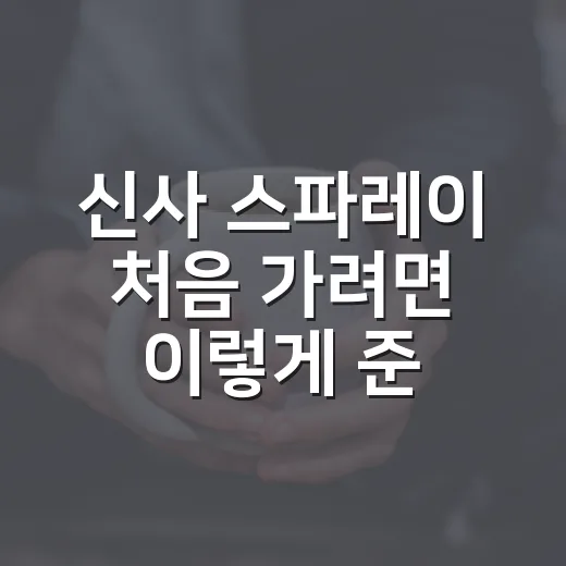 신사 스파레이 처음 가려면 이렇게 준비하면 편해요 - 요약