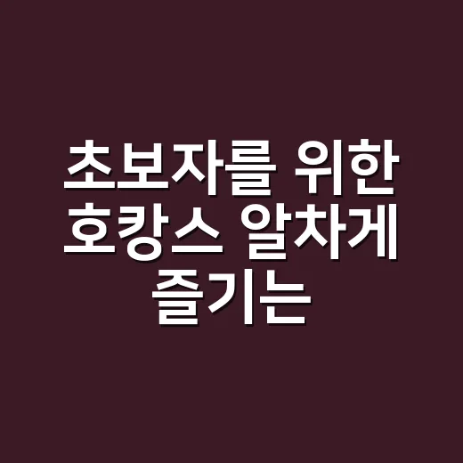 초보자를 위한 호캉스 알차게 즐기는 방법 - 요약