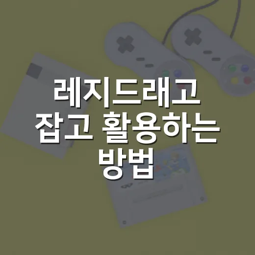 레지드래고 잡고 활…