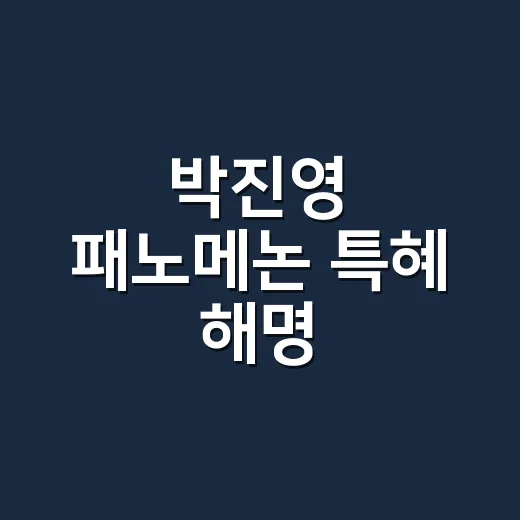 박진영 패노메논 특혜 해명, 논란 흐름 이해하는 방법 - 요약