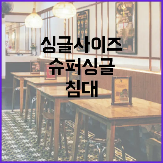 슈퍼싱글 사이즈 침대 선택하는 방법 - 요약