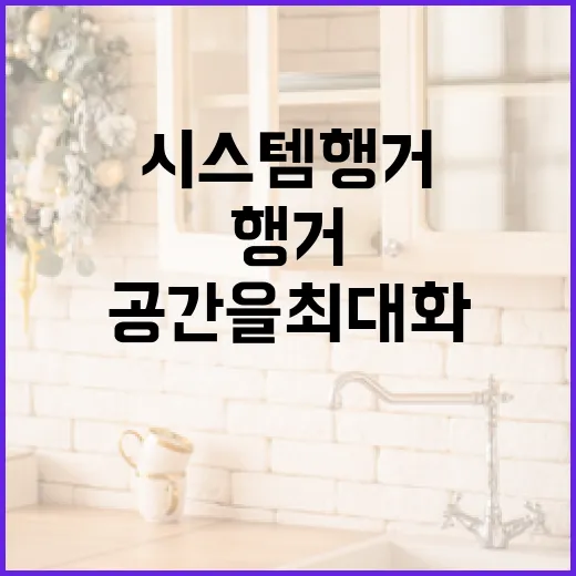 시스템행거를 활용해 공간을 최대화하는 방법 - 요약