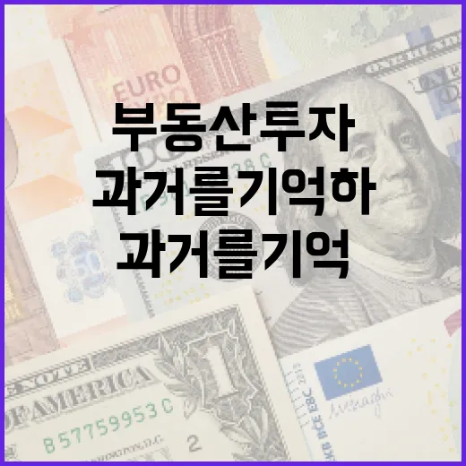 부동산 투자에서 과거를 기억하는 방법 - 요약