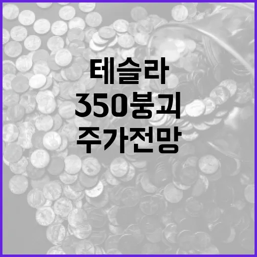 테슬라 주가 350 붕괴 후, 주가 전망을 예측하는 방법 - 요약