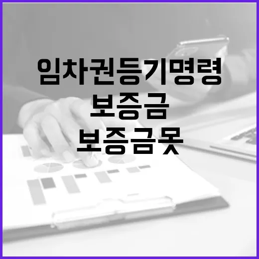 임차권등기명령 넣고도 보증금 못 받은 사람들, 현장에서 본 진짜 이야기 - 요약