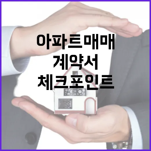 아파트매매 계약서 앞에서 식은땀 흘려본 사람이 말하는 진짜 체크포인트 - 요약