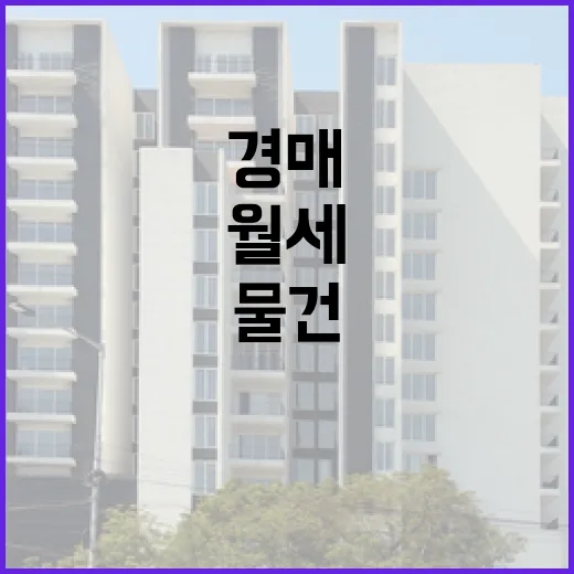 월세 물건만 골라 경매 들어가 봤더니 숫자보다 먼저 보인 것들 - 요약
