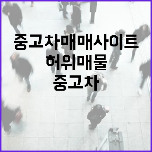 중고차매매사이트에서 허위매물 걸러내다 경매 권리분석 생각난 이야기 - 요약