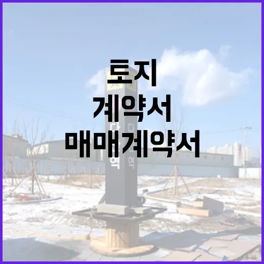 토지매매 계약서 쓰기 전에 현장부터 밟아봤더니 보인 것들 - 요약