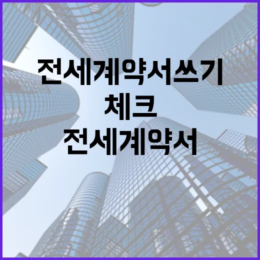 전세계약서 쓰기 전 직접 체크해봤더니, 돈 잃는 집은 티가 났습니다 - 요약