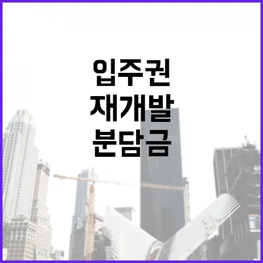 재개발입주권 싸게 잡은 줄 알았다가 추가분담금에 놀란 이야기 - 요약