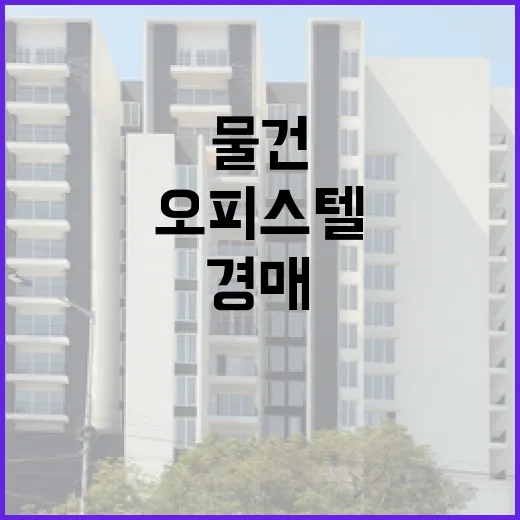 오피스텔 경매 직접 따라가 봤더니, 싸게 보이던 물건의 진짜 얼굴 - 요약