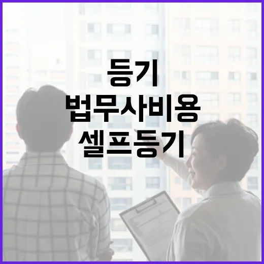 셀프등기 직접 해봤더니, 법무사 비용보다 무서웠던 건 따로 있었습니다 - 요약