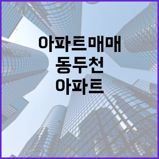 동두천아파트매매 현장 몇 번 돌아봤더니, 싸 보이는 집이 꼭 싼 건 아니었습니다 - 요약