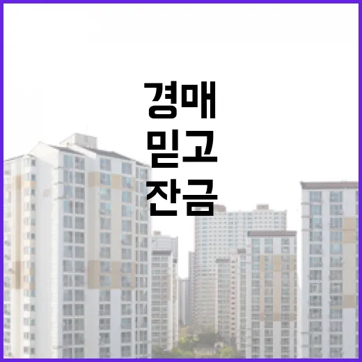 재건축 딱지 믿고 경매 들어갔다가 잔금 앞에서 식은땀 난 이야기 - 요약