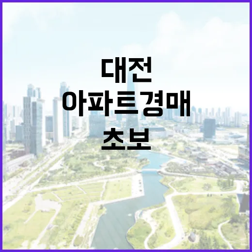 대전아파트경매 몇 번 따라가 봤더니 초보가 놓치는 돈이 보였다 - 요약