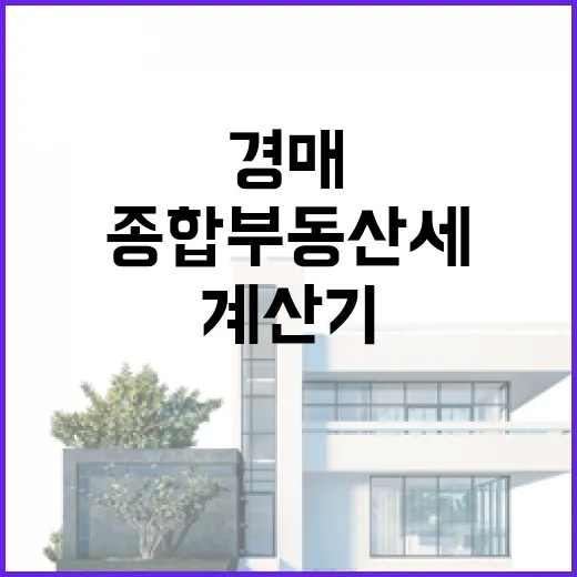 종합부동산세계산기만 믿고 경매 물건 계산해봤더니 놓친 돈 - 요약