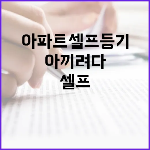 아파트셀프등기 직접 해봤더니, 법무사비 아끼려다 놓치기 쉬운 것들 - 요약