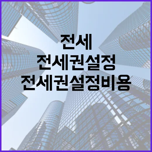 전세권설정비용 직접 계산해봤더니, 3억 전세에서 빠지는 돈이 꽤 큽니다 - 요약