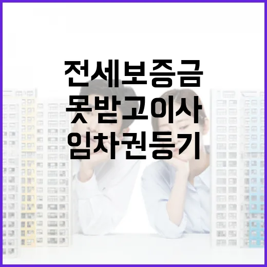 전세보증금 못 받고 이사 간 집, 임차권등기설정 해둔 사람과 안 한 사람의 차이 - 요약